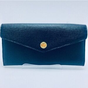 Michael kors blue leather wallet